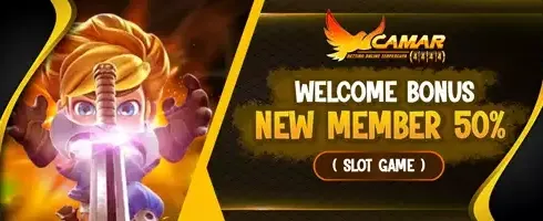 Welcome Bonus Member Baru 50% promotional banner